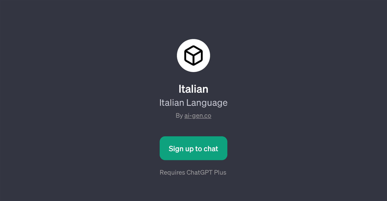 Italian LanguageChatGPT