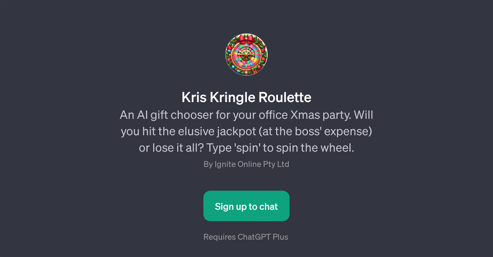 Kris Kringle Roulette