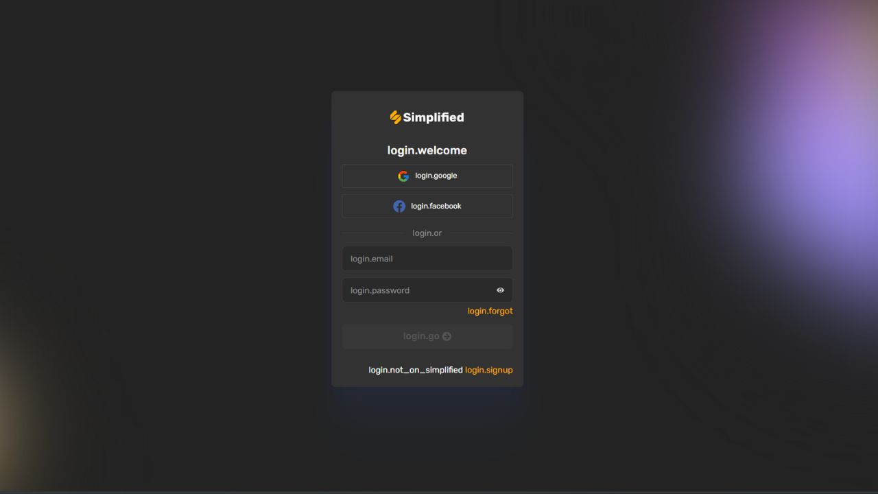 log in