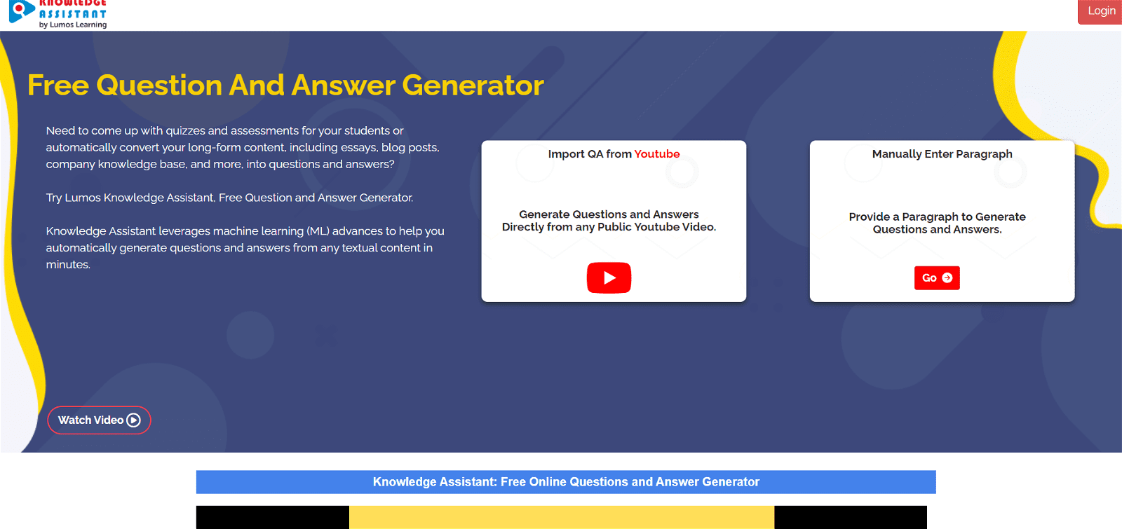 Lumos Learning's Q&A Generator
