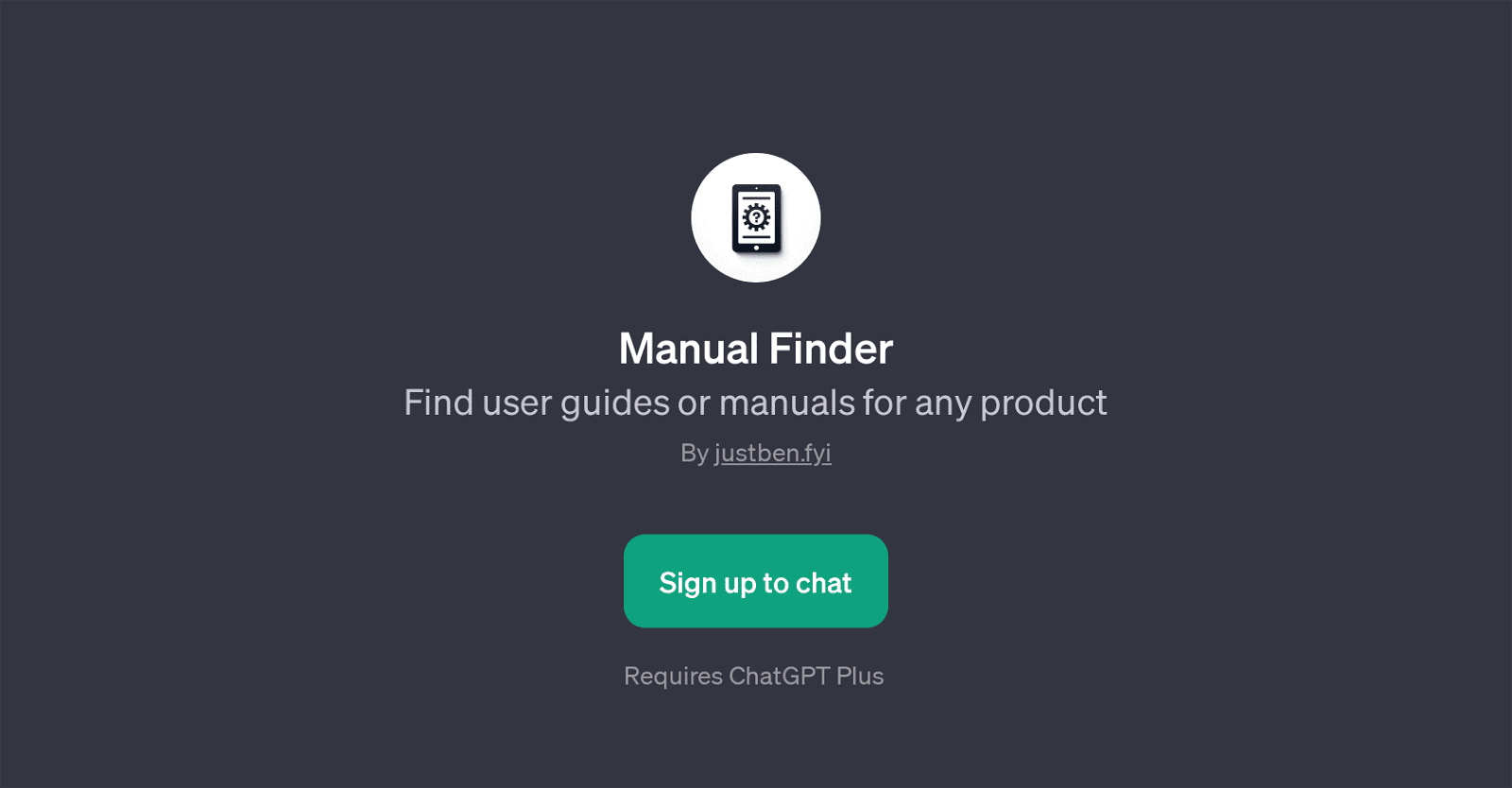 Manual Finder