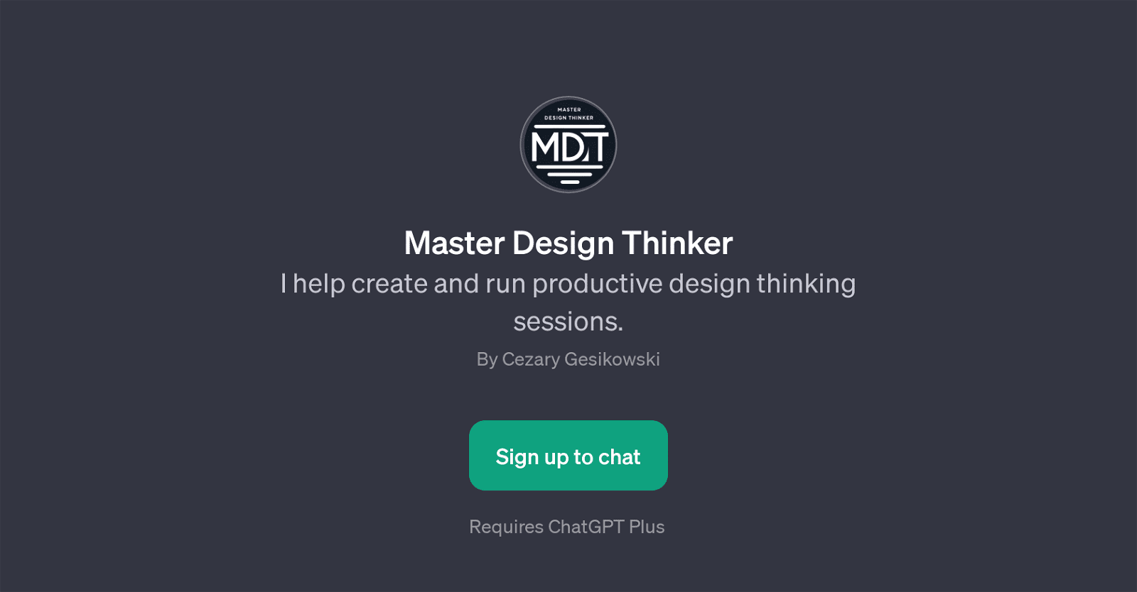 Master Design Thinker