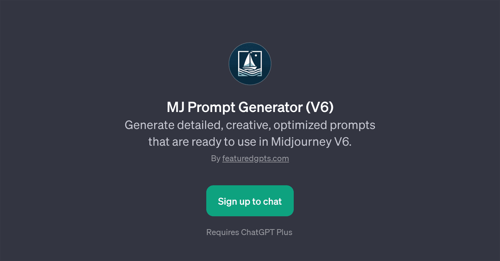MJ Prompt Generator (V6)