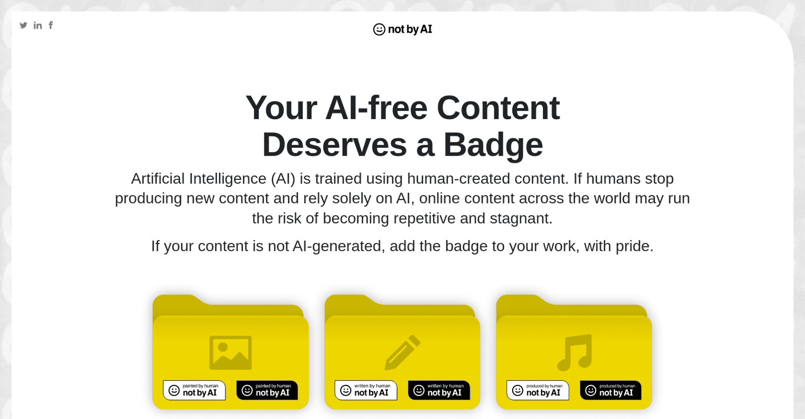 Not by AI