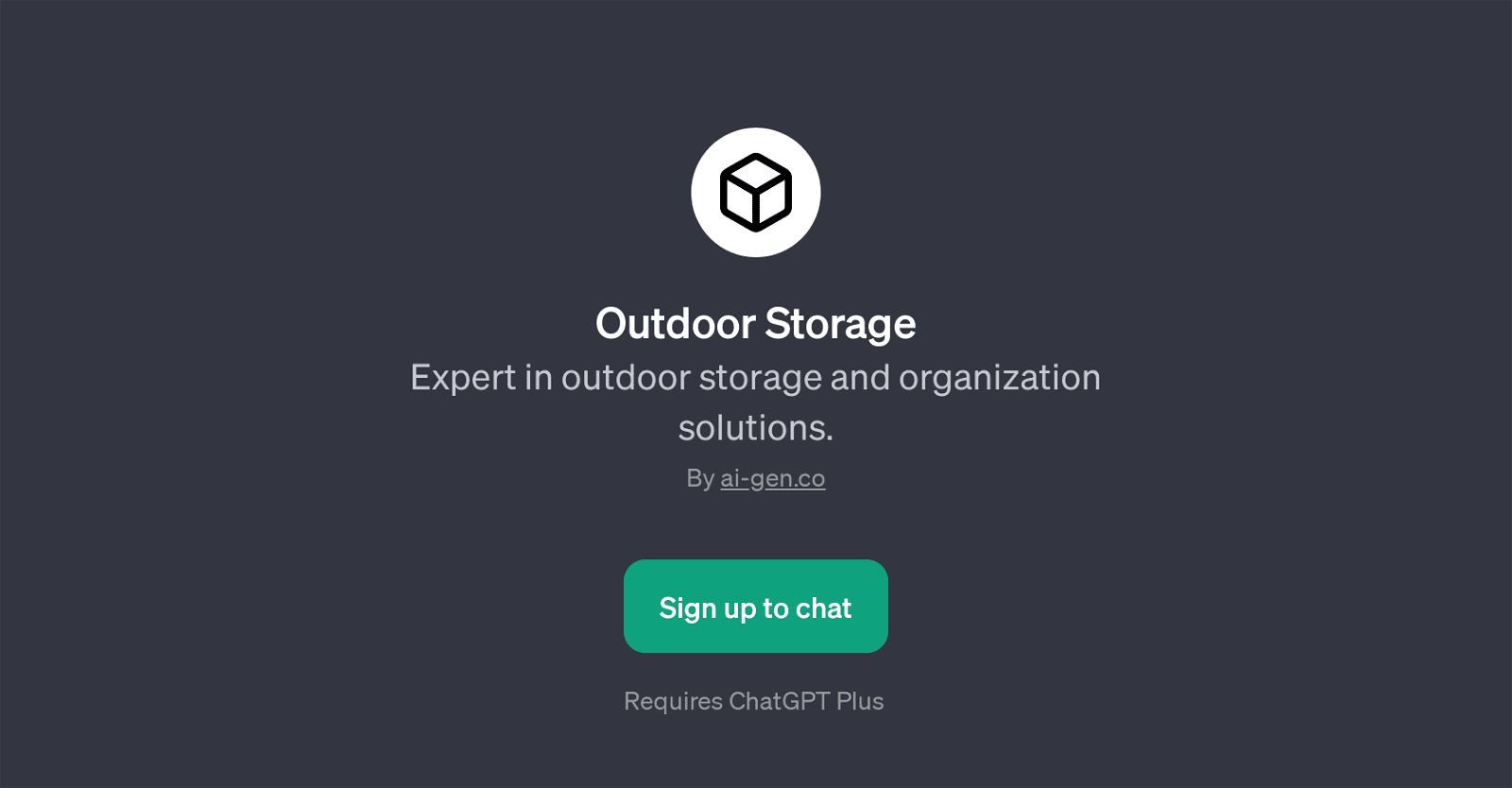Outdoor Storage