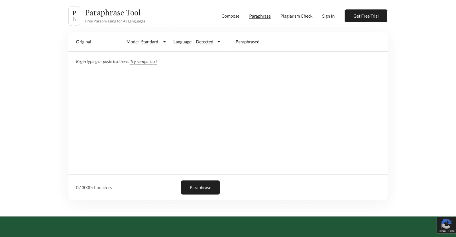 Paraphraser Tool