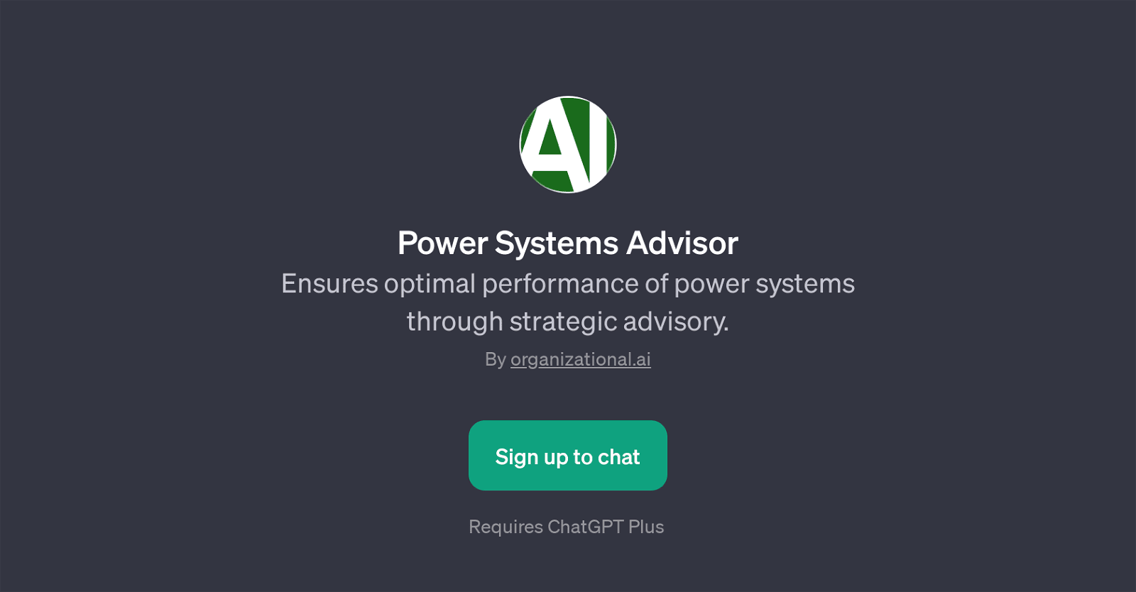 Power Systems Advisor
