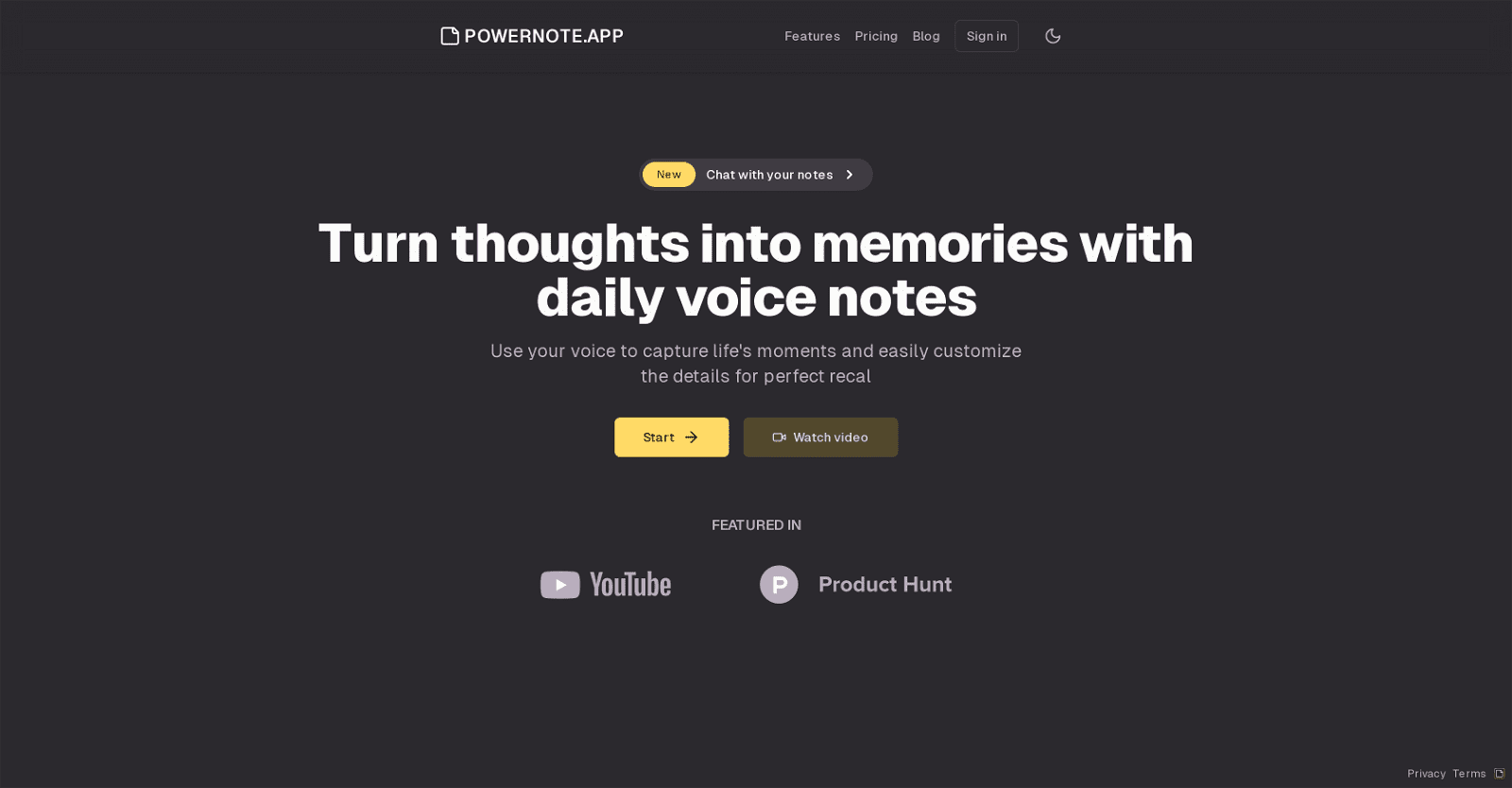 PowerNote app