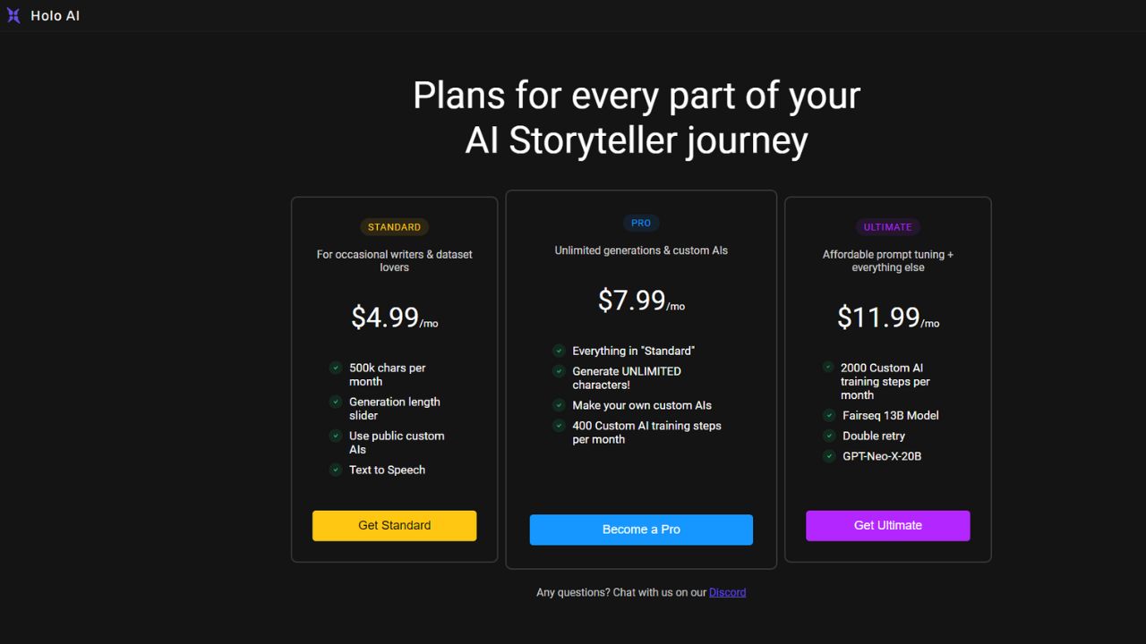 Pricing Plan