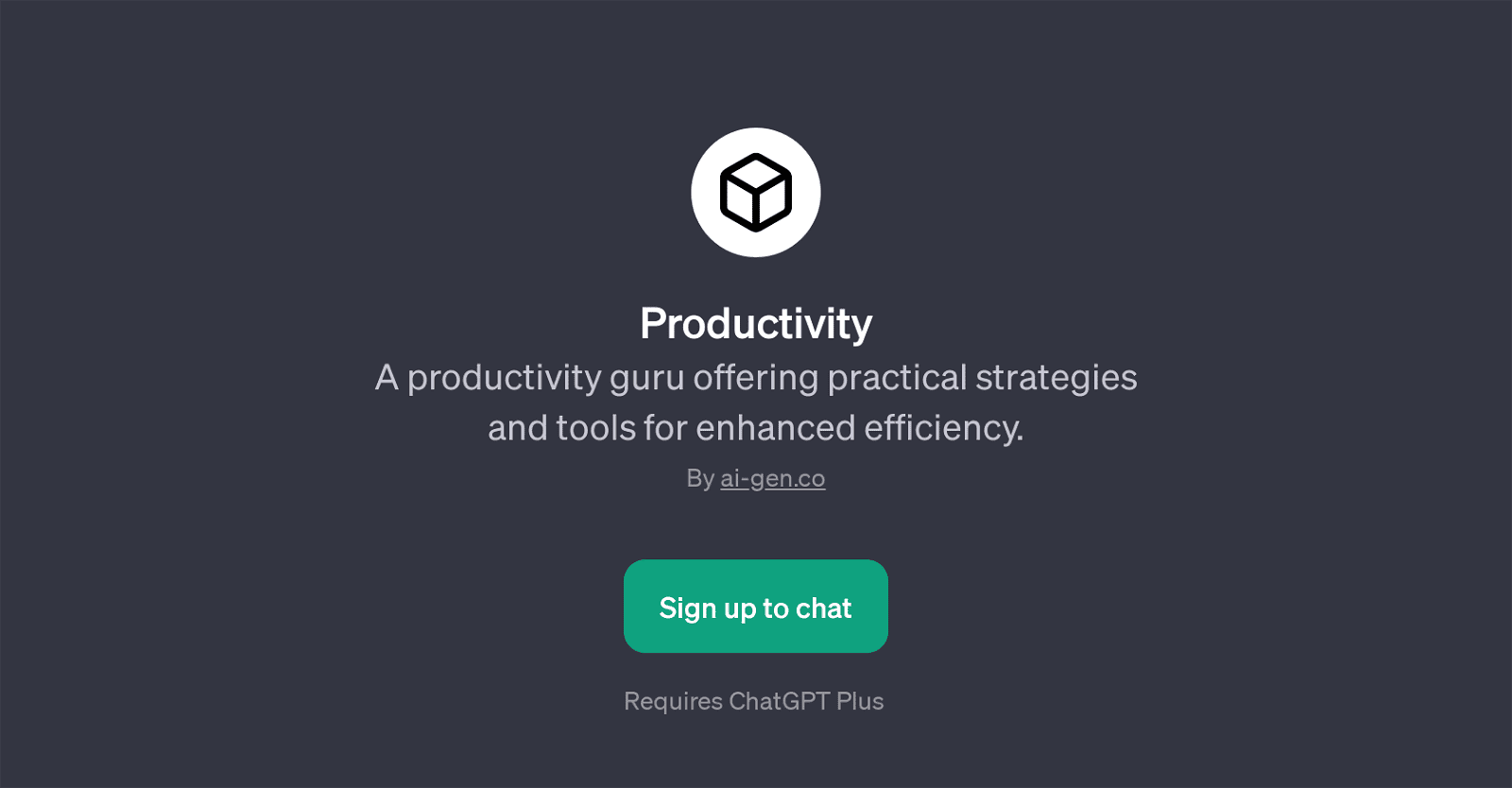 Productivity