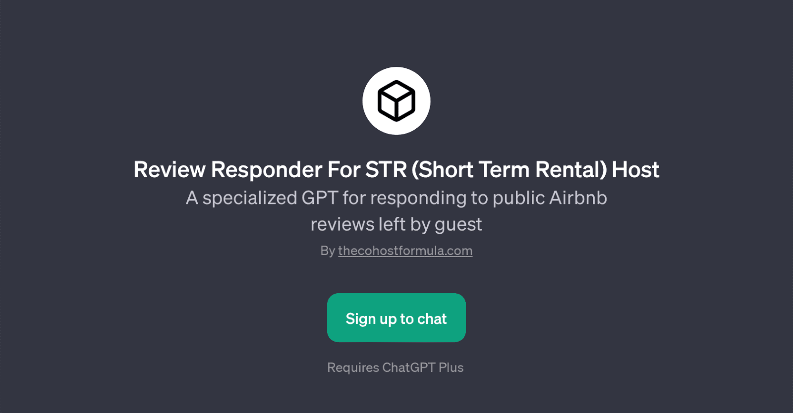 Review Responder For STR (Short Term Rental) Host