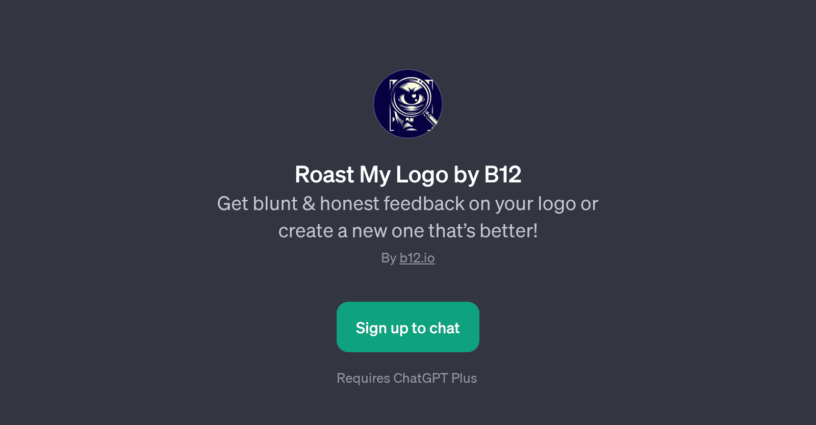 Roast My Logo by B12