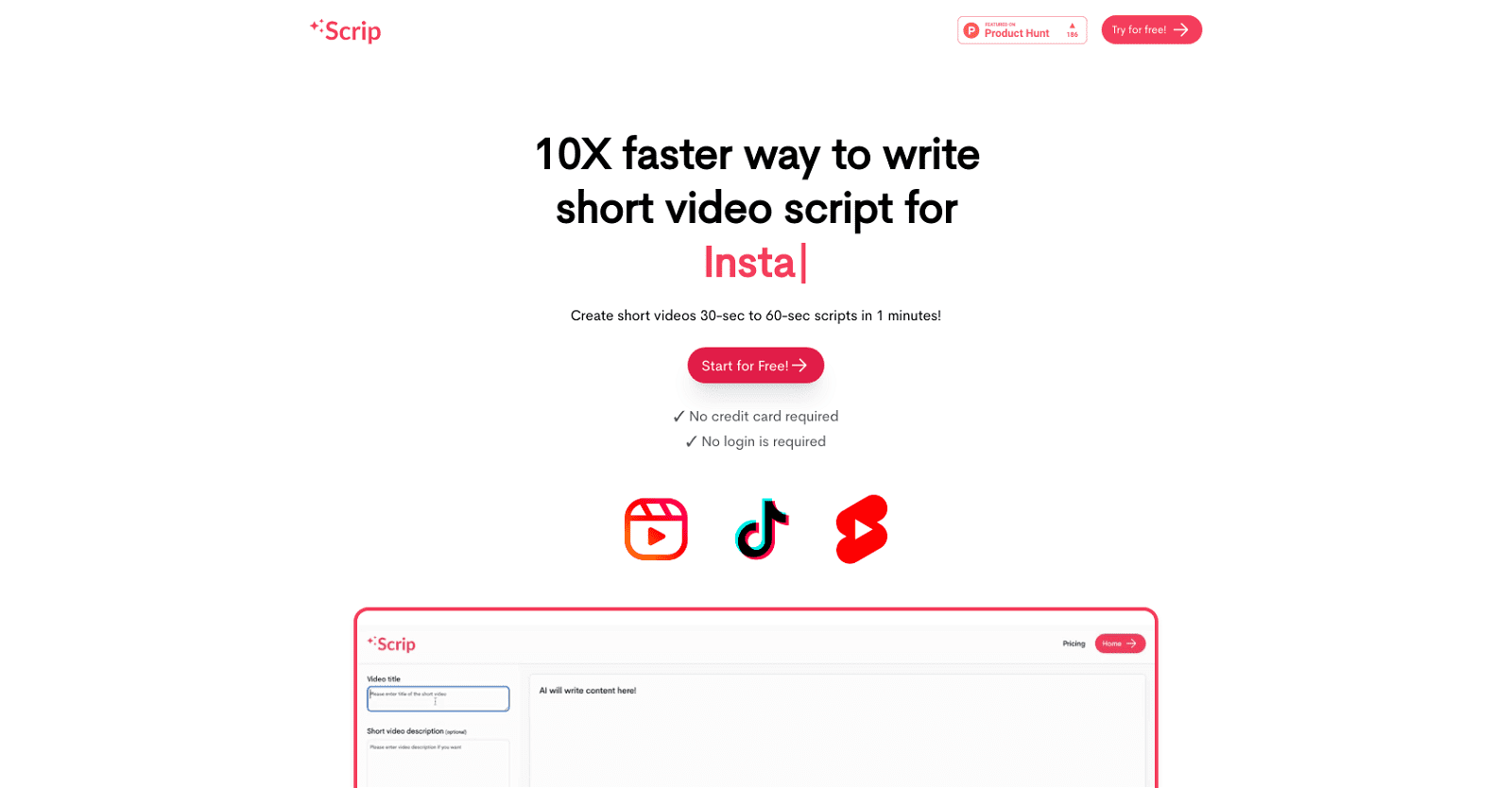 Scrip AI Free