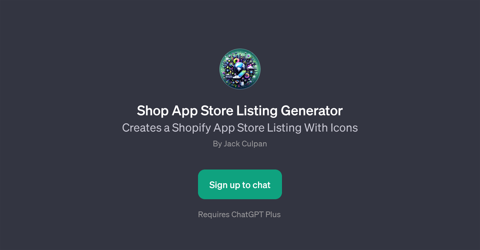 Shop App Store Listing Generator