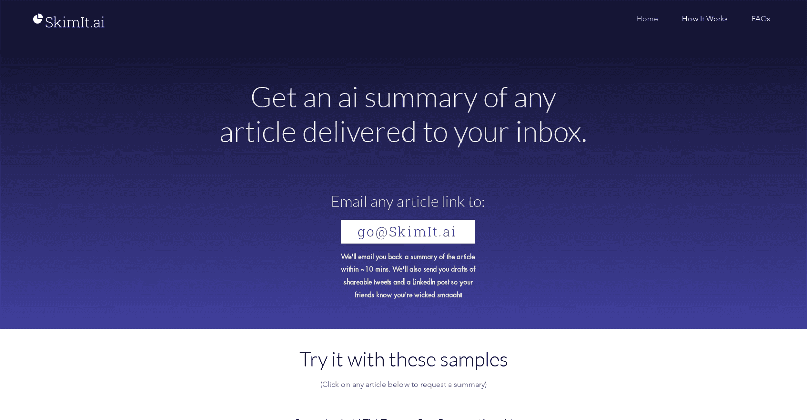 SkimIt AI