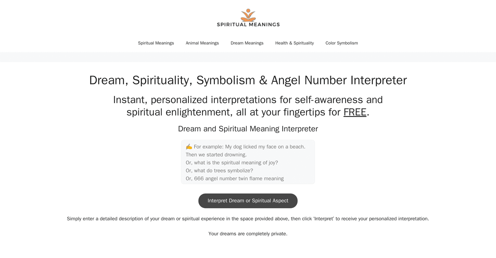 Spiritual Meanings