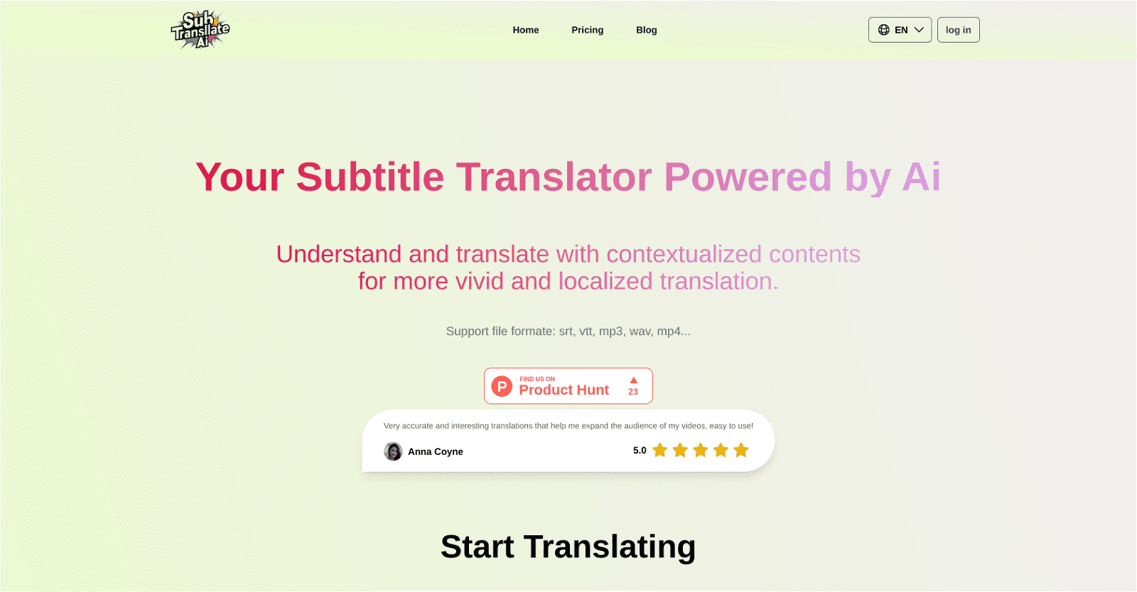 Sub Translate AI