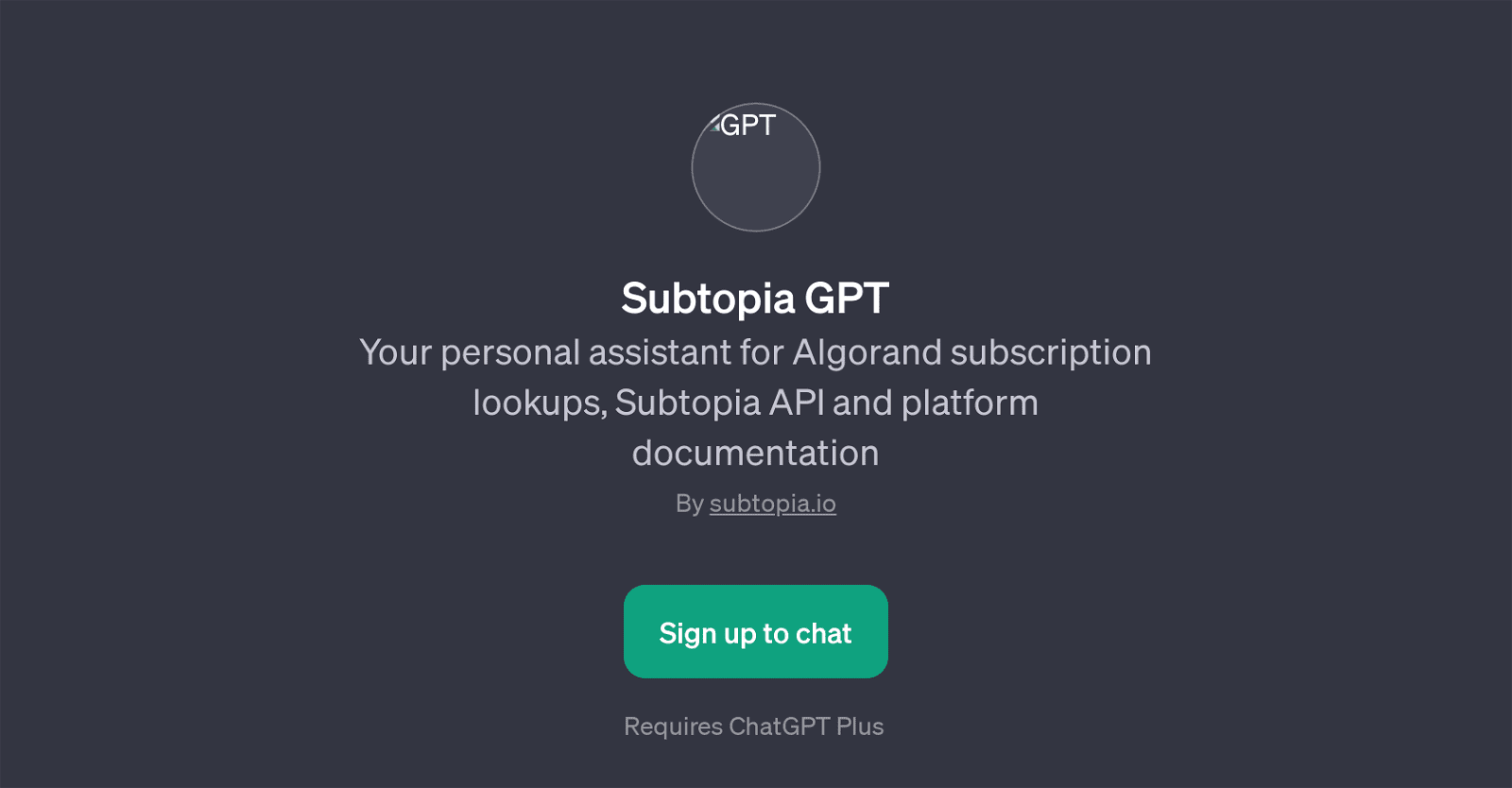 Subtopia GPT