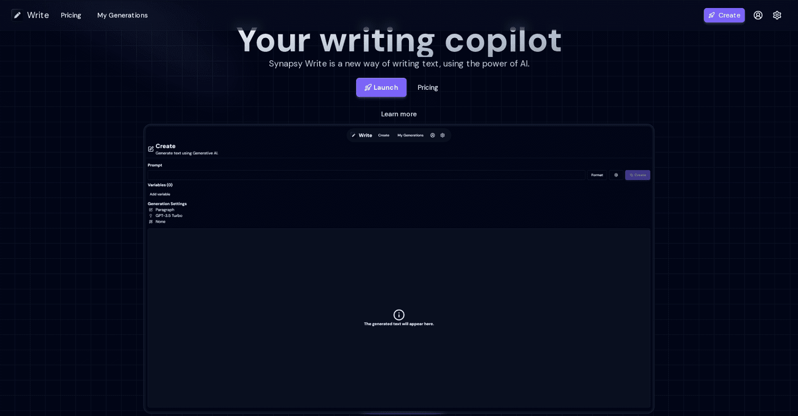 Synapsy Write