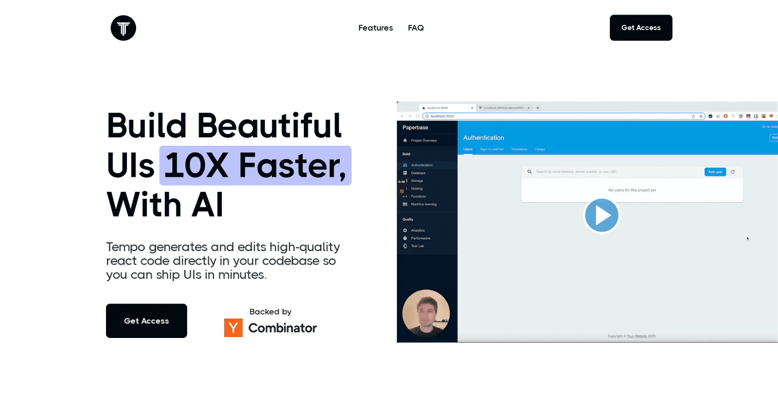 Tempo-Collaborative React UI Development 
