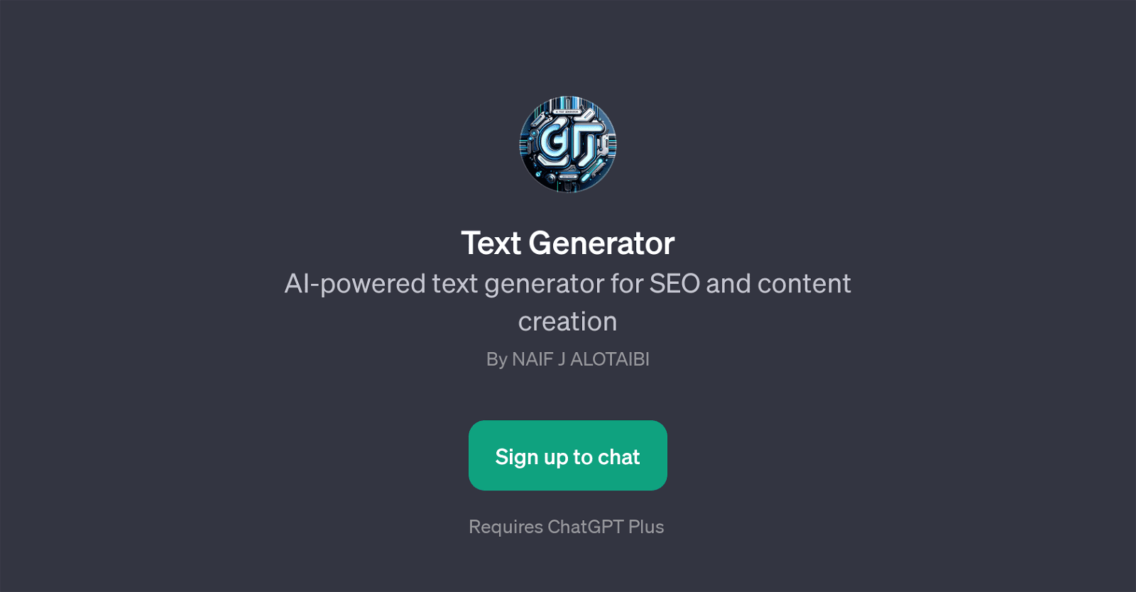 Text Generator-Content creation and SEO optimization