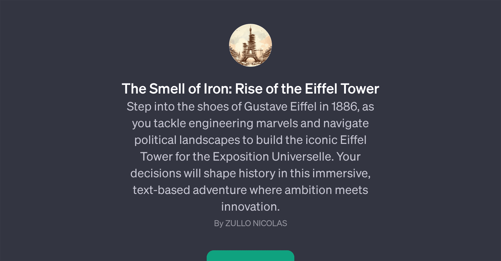 The Smell of Iron: Rise of the Eiffel Tower