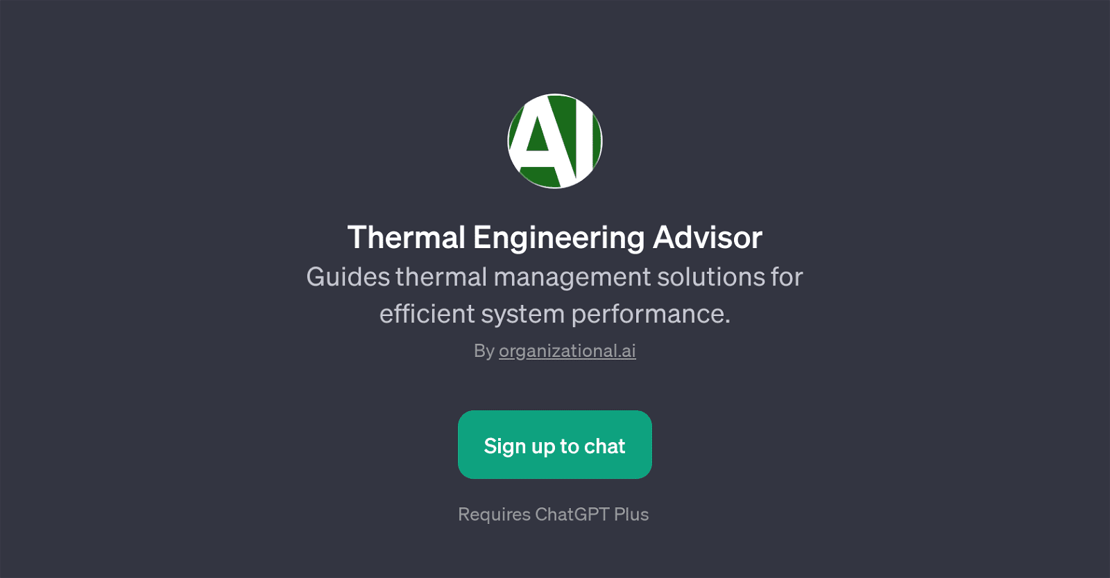 Thermal Engineering Advisor
