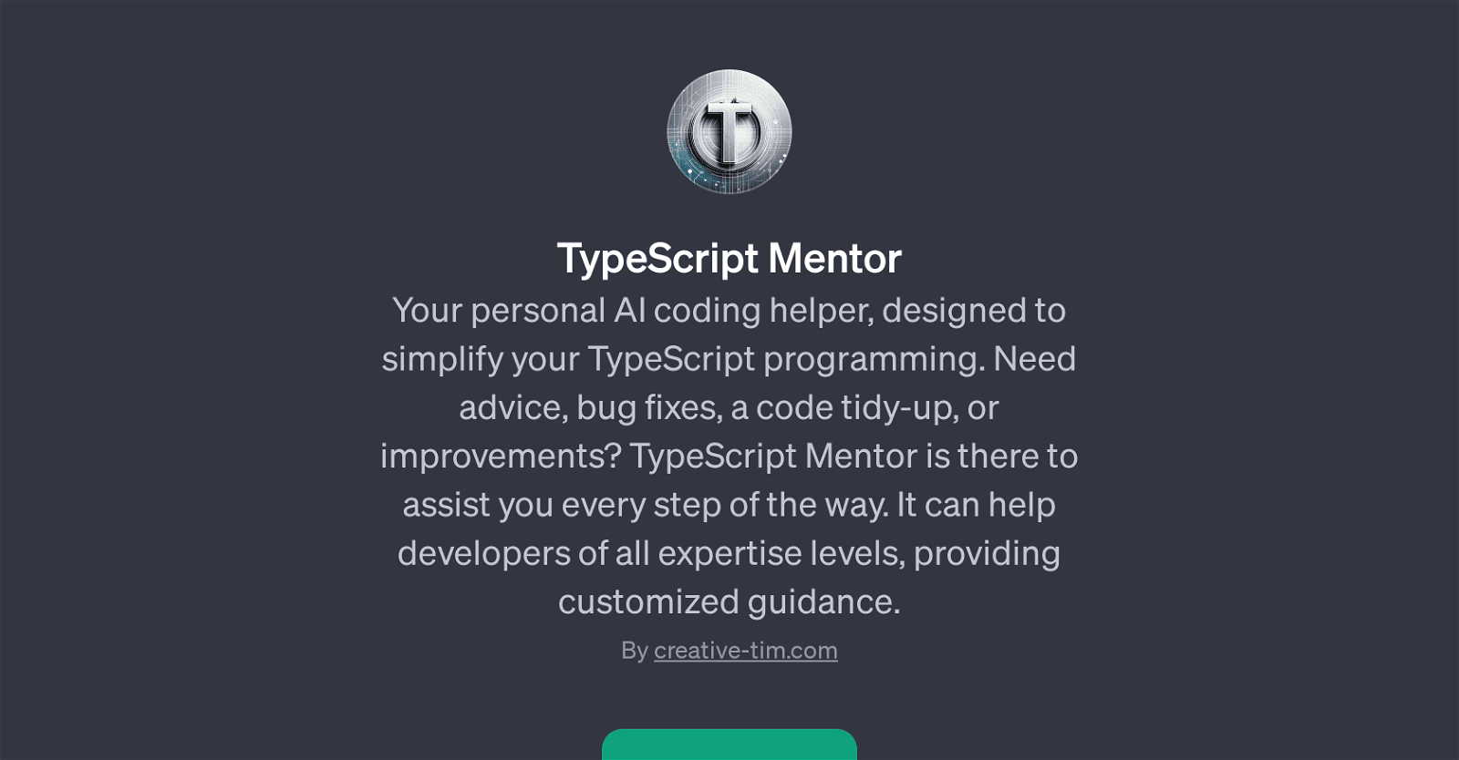 TypeScript Mentor
