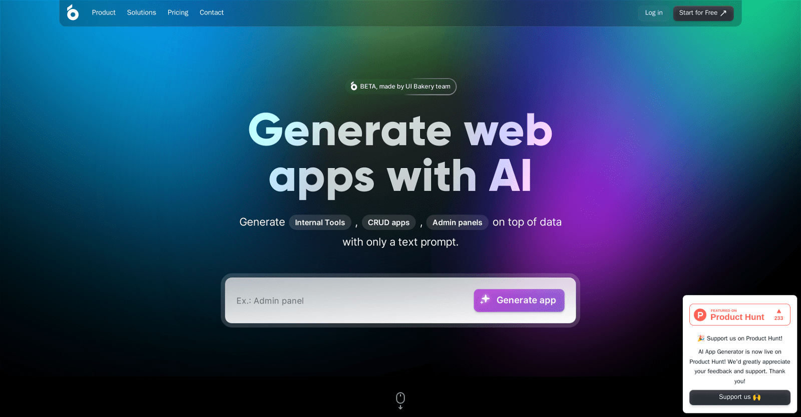UI Bakery AI Apps