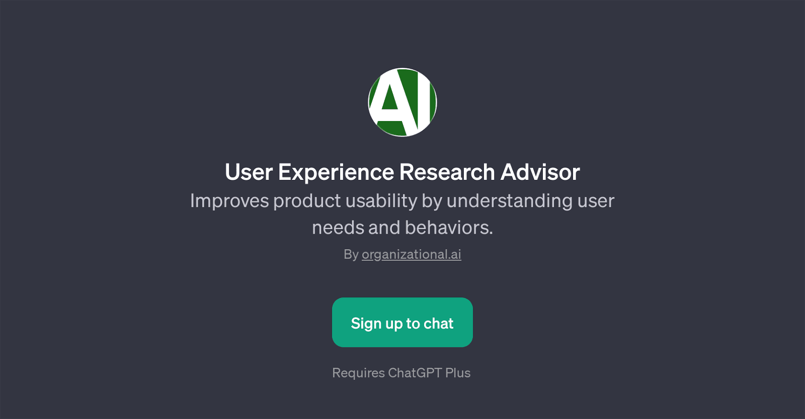 User Experience Research Advisor