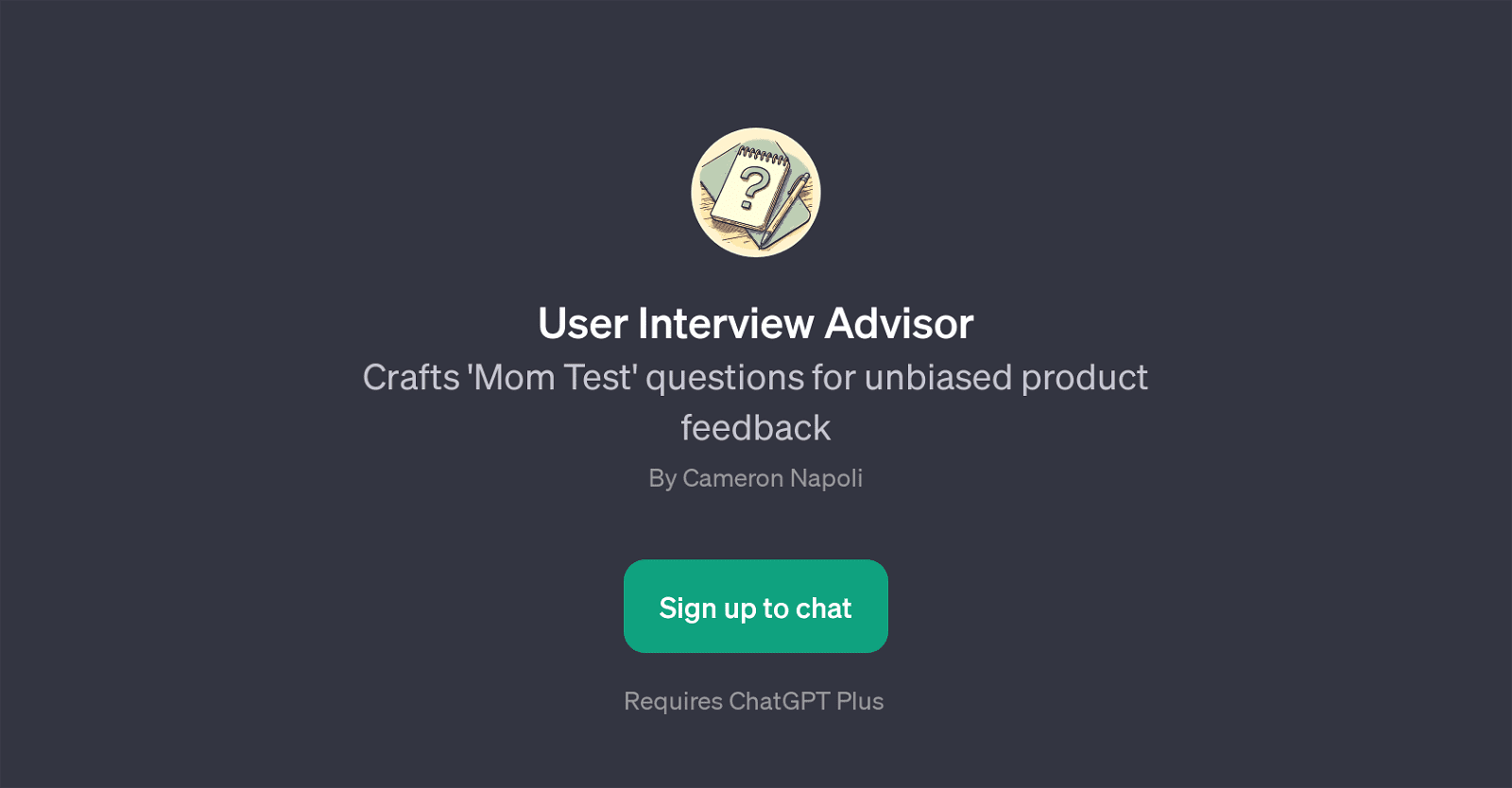 User Interview Advisor