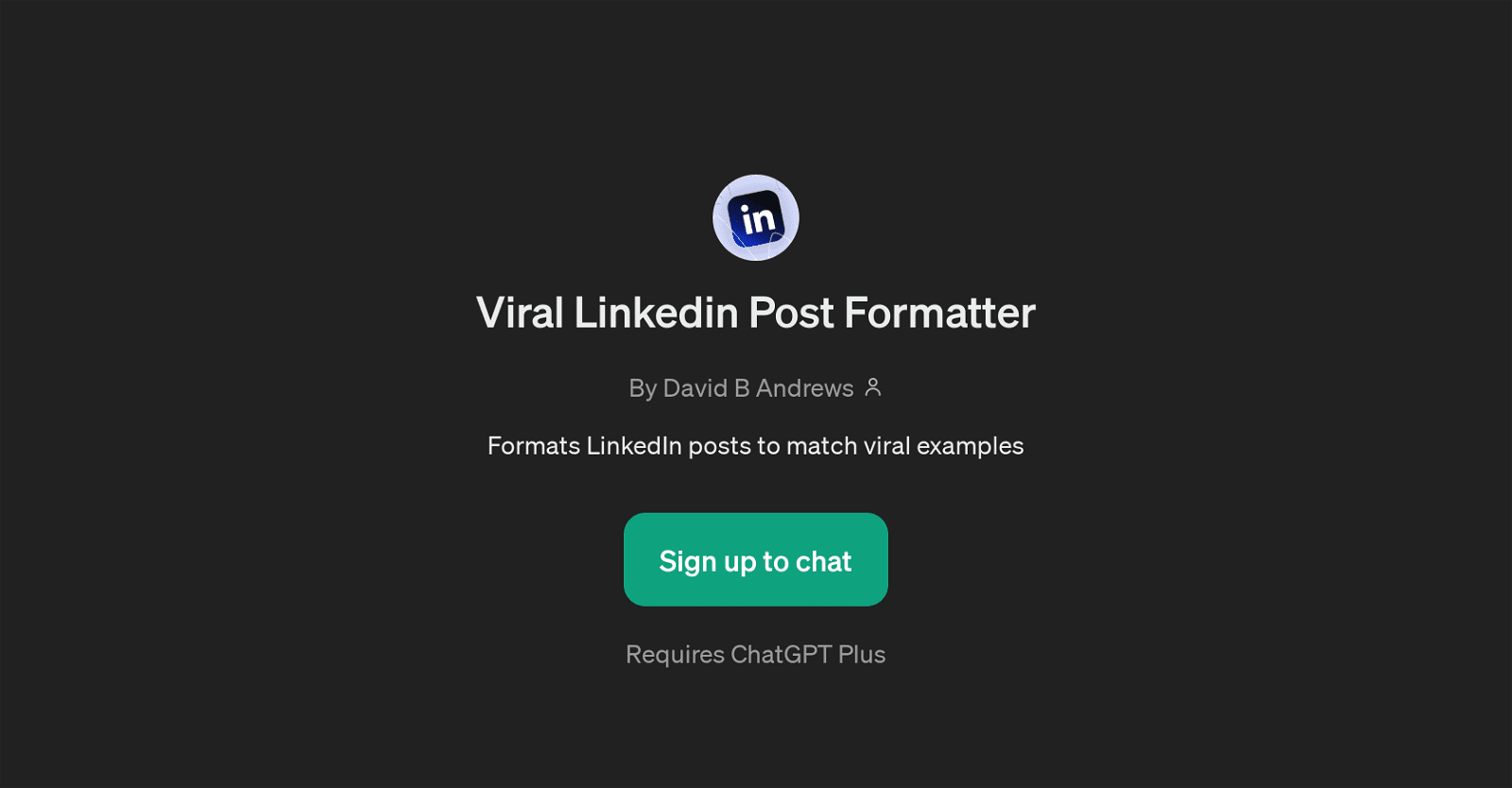 Viral Linkedin Post Formatter