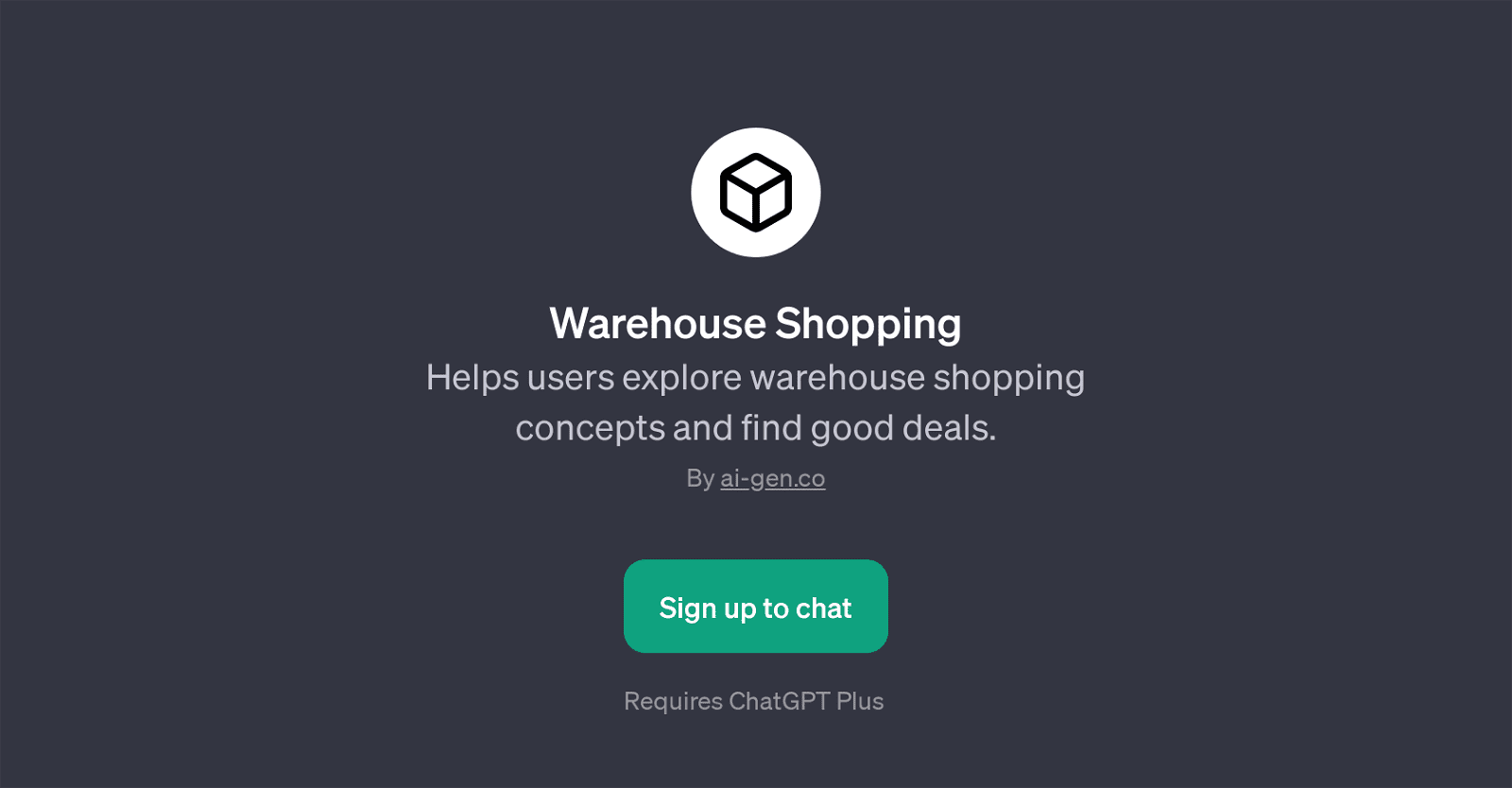 Warehouse Shopping