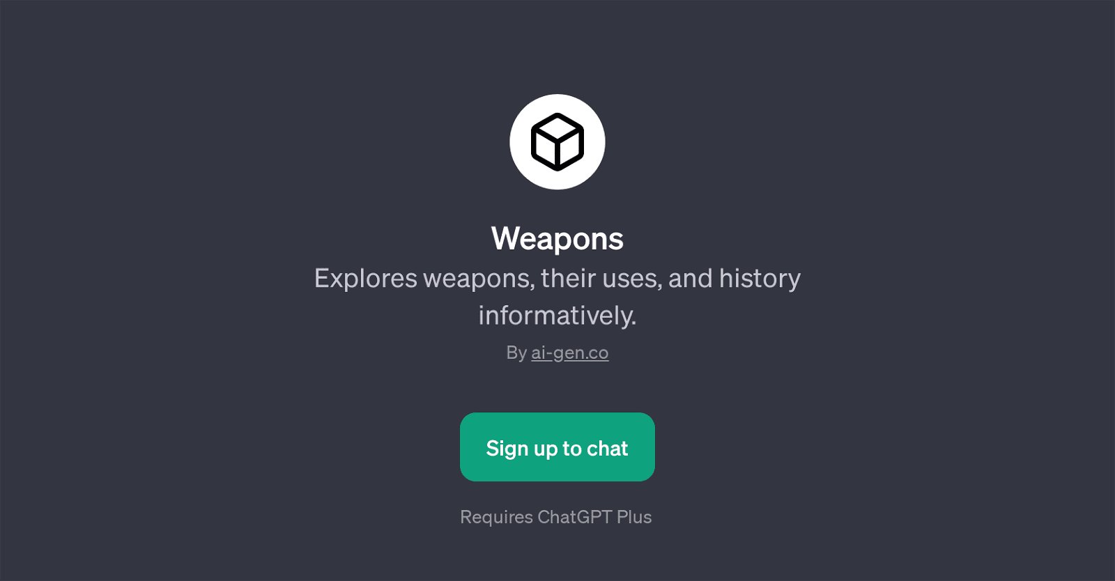 Weapons