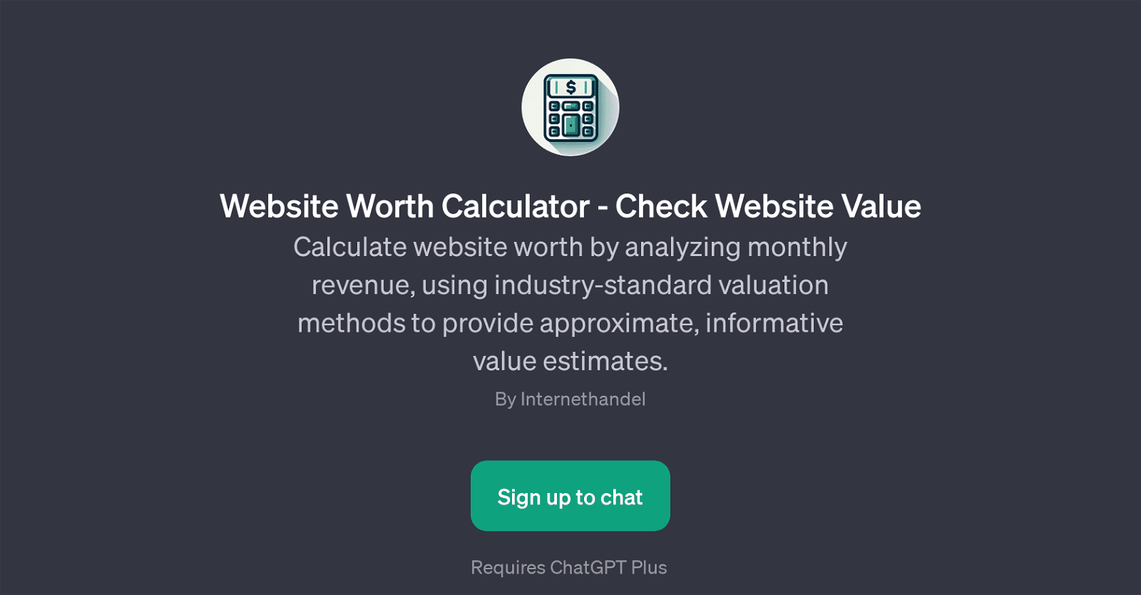 Website Worth Calculator