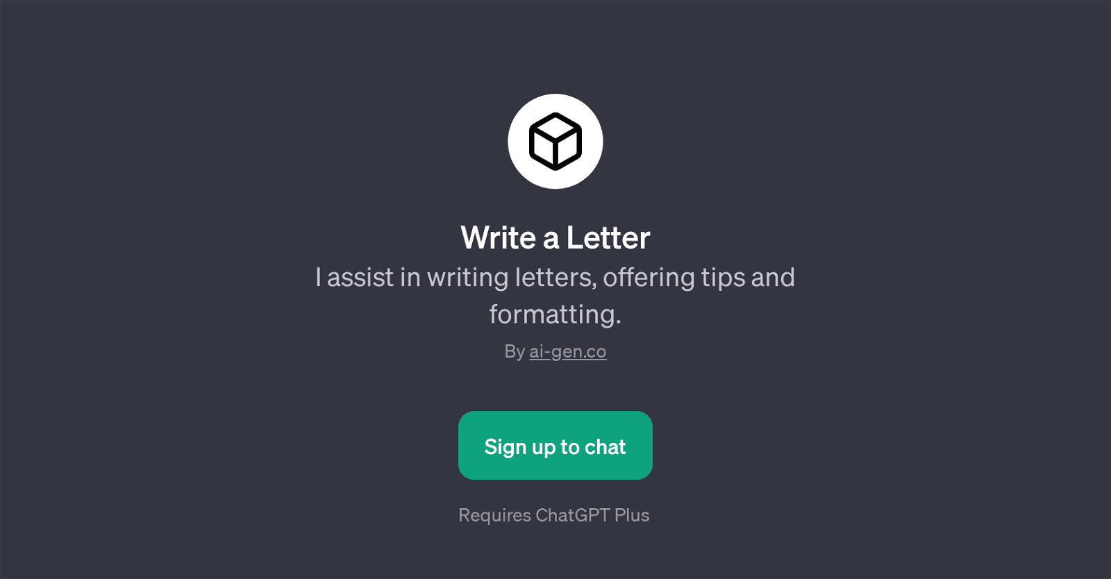 Write a Letter