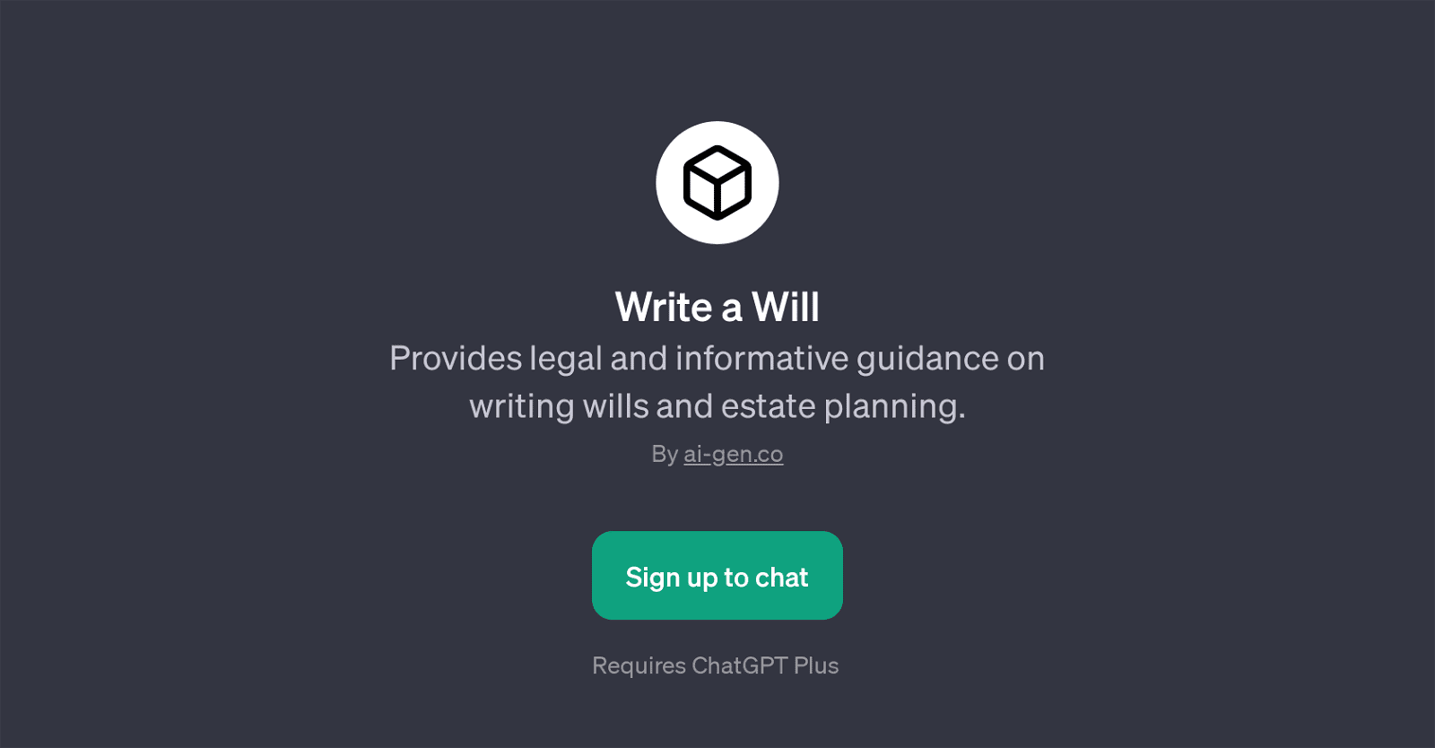 Write a Will