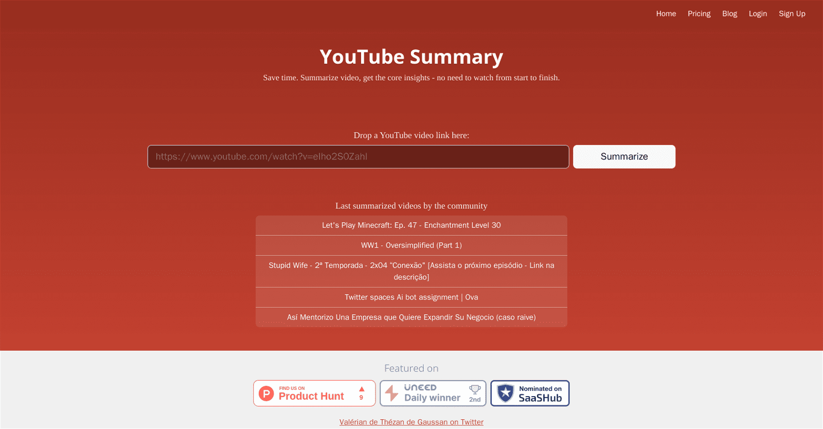 YouTube Summary