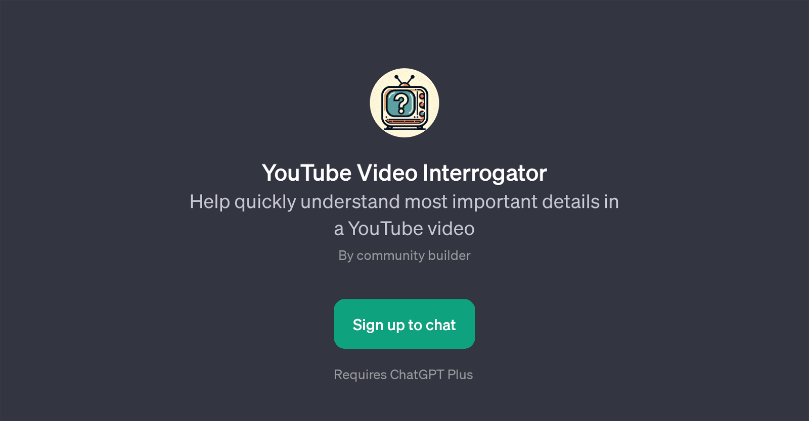 YouTube Video Interrogator