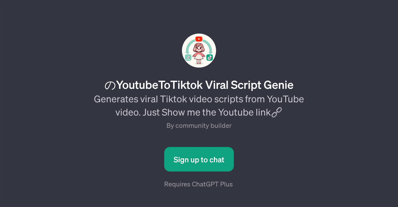 YoutubeToTiktok Viral Script Genie