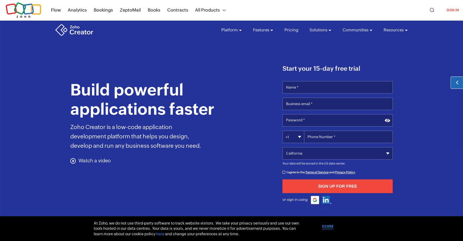 Zoho Creator