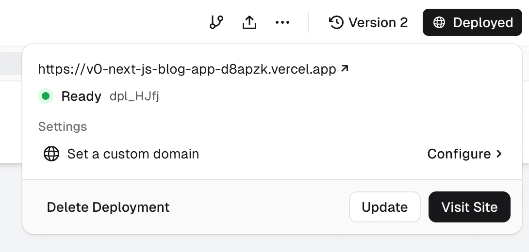 Vercel v0 - AI-Powered UI Generator 4 Vercel v0 – AI-Powered UI Generator